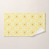 Gele bloemen bad handdoek (Handdoek)