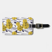 Gele bloemen bagagelabel (Voorkant horizontaal)