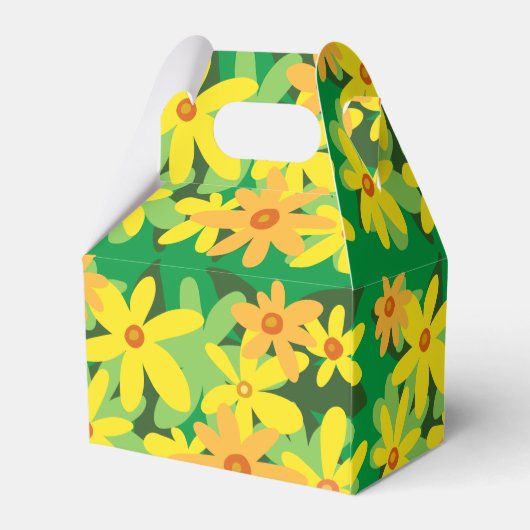 Gele bloemen bedankdoosjes (Achterkant)