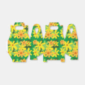 Gele bloemen bedankdoosjes (Uitgevouwen)