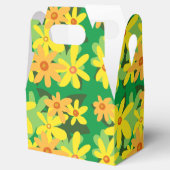 Gele bloemen bedankdoosjes (Geopend)