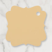   Gele Bloemen Bedankjes Labels (Achterkant)