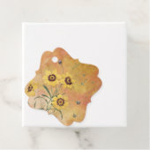   Gele Bloemen Bedankjes Labels (In situ)