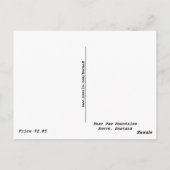 Gele bloemen Beer Paw Mtns Briefkaart (Achterkant)