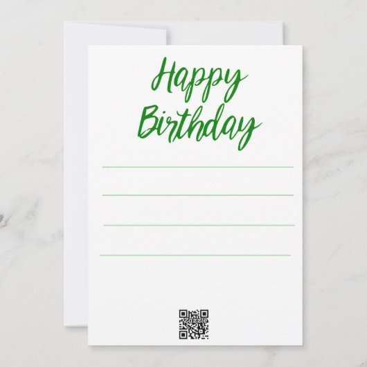 Gele bloemen Birthday Greetings Feestdagenkaart (Achterkant)