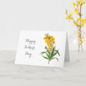  gele bloemen blij met vaderdag kaart (Gele Bloem)