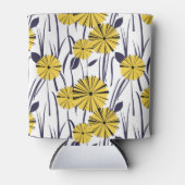 Gele bloemen blikjeskoeler (Voorkant)