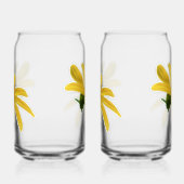 Gele bloemen blikvorm glas (Rechts)
