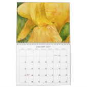 Gele Bloemen Bloemen Kunstkalender Kalender (Jan 2027)
