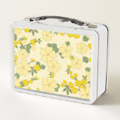 Gele bloemen, bloempatroon, patroon van bloemen (Achterkant)