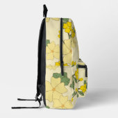 Gele bloemen, bloempatroon, patroon van bloemen bedrukte rugzak (Links)
