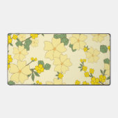 Gele bloemen, bloempatroon, patroon van bloemen bureaumat (Voorkant)