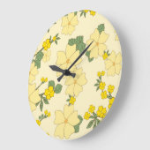 Gele bloemen, bloempatroon, patroon van bloemen grote klok (Hoek)