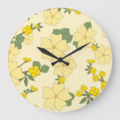 Gele bloemen, bloempatroon, patroon van bloemen grote klok (Voorkant)