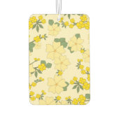 Gele bloemen, bloempatroon, patroon van bloemen luchtverfrisser (Achterkant)