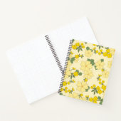 Gele bloemen, bloempatroon, patroon van bloemen notitieboek (Binnen)