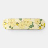 Gele bloemen, bloempatroon, patroon van bloemen persoonlijk skateboard (Horizontaal)