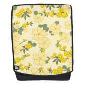Gele bloemen, bloempatroon, patroon van bloemen rugtassen (Voorkant)
