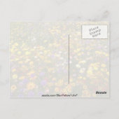 Gele bloemen briefkaart (Achterkant)