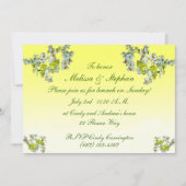 Gele Bloemen Bruiloft Brunch Kaart (Voorkant)