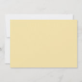 Gele Bloemen Brunch met de Bruiddouche Kaart (Achterkant)