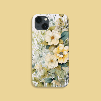 Gele bloemen Case-Mate iPhone case