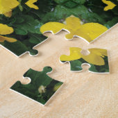 Gele bloemen Creatief Patroon Jigzaag Puzzle Legpuzzel (Zijkant)