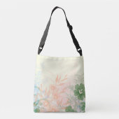 gele bloemen crossbody tas (Achterkant)