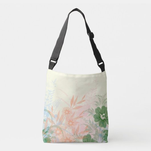 gele bloemen crossbody tas (Voorkant)
