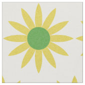  gele bloemen Daisies Pattern Stof (Close Up)
