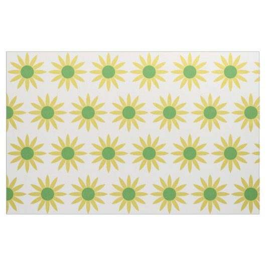 gele bloemen Daisies Pattern Stof (Fat Quarter)