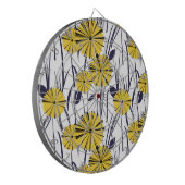 Gele bloemen dartbord (Voorkant Links)