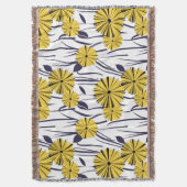 Gele bloemen deken (Voorkant Verticaal)