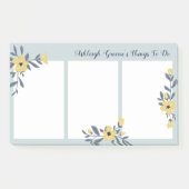 Gele bloemen dingen om te doen post-it® notes (Voorkant)