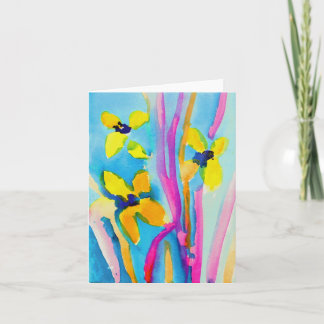 Gele Bloemen door Christina Miller, Age 9 Kaart