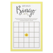 Gele bloemen en Grijze bladeren, Baby shower