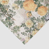 Gele bloemen en ontkoppeling van koningin tissuepapier (Detail)