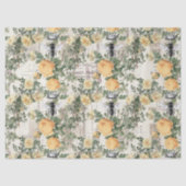 Gele bloemen en ontkoppeling van koningin tissuepapier (Voorkant)