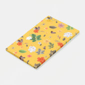 Gele bloemen en witte rozen 10 post-it® notes (Schuin)