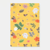 Gele bloemen en witte rozen 10 post-it® notes (Voorkant)