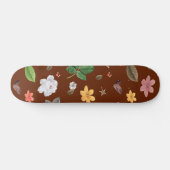 Gele bloemen en witte rozen 12 persoonlijk skateboard (Horizontaal)