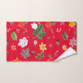 Gele bloemen en witte rozen 13 bad handdoek (Handdoek)