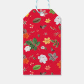 Gele bloemen en witte rozen 13 cadeaulabel (Voorkant)
