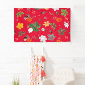 Gele bloemen en witte rozen 13 spandoek (Insitu)