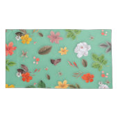 Gele Bloemen en Witte Rozen 14 Kussensloop (Achterkant)