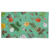 Gele Bloemen en Witte Rozen 14 Kussensloop (Voorkant)