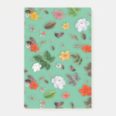 Gele bloemen en witte rozen 14 post-it® notes (Voorkant)