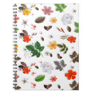 Gele bloemen en witte rozen 15 notitieboek