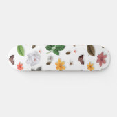 Gele bloemen en witte rozen 15 persoonlijk skateboard (Horizontaal)