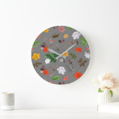 Gele bloemen en witte rozen 16 grote klok (Huis)